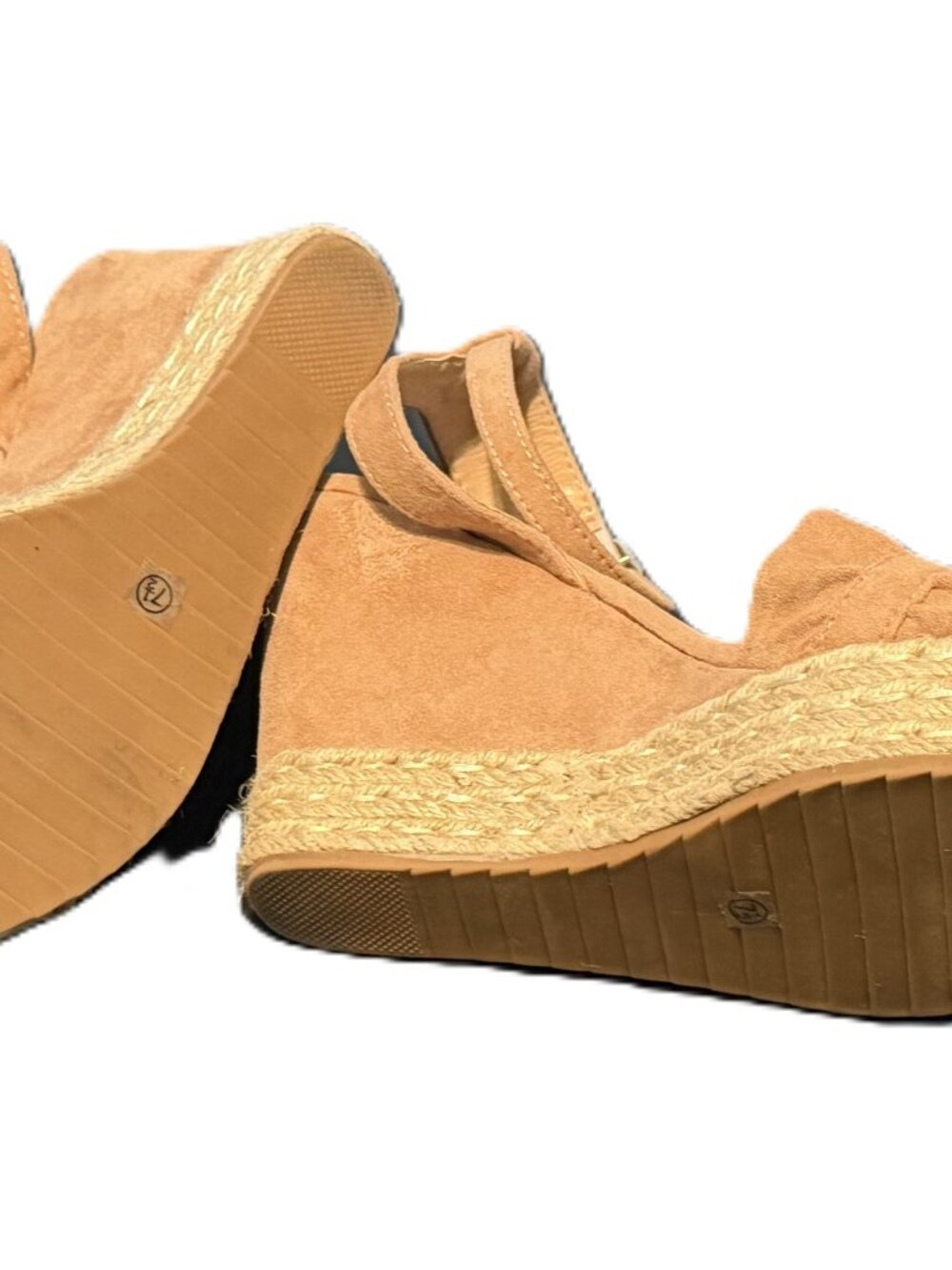 Jack Rogers Rozette Ruffle Wedge Suede 8 - Picture 5 of 8